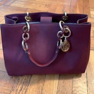 MICHAEL KORS Cynthia Medium Brandy Leather Bag